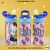 3D Hello Kitty 12oz Kids Flip Top Tumbler Wrap PNG File