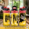 Harry Potter 3D Design 12oz Kids Flip Top Tumbler Wrap PNG File