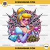 Cinderella Smoking Weed PNG, Cinderella Diamond Leopard Weed PNG