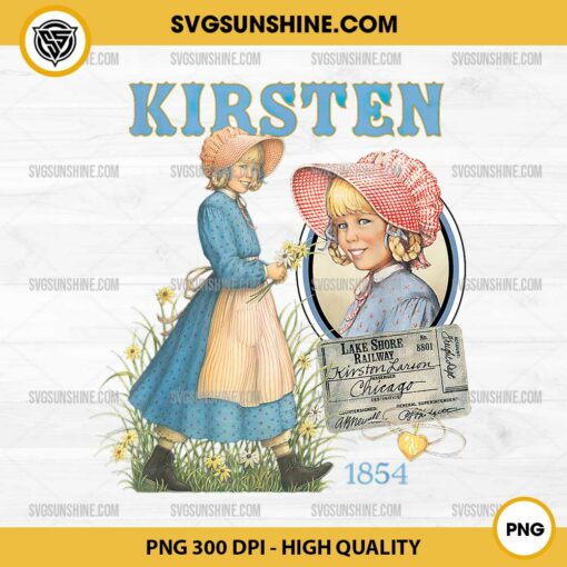 American Girl Kirsten Larson 1854 PNG Sublimation Designs