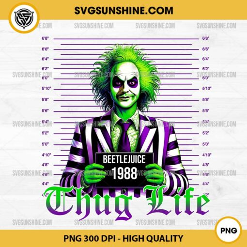 Beetlejuice 1988 Thug Life PNG, Beetlejuice PNG Vector Clipart