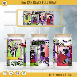 Beetlejuice Can Glass Wrap 16oz PNG