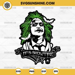 Beetlejuice It's Showtime SVG, Horror Beetlejuice SVG, Beetlejuice Face SVG