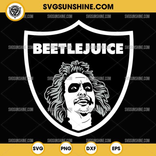 Beetlejuice Las Vegas Raiders SVG, Beetlejuice NFL Football SVG, Las Vegas Raiders Horror Halloween SVG