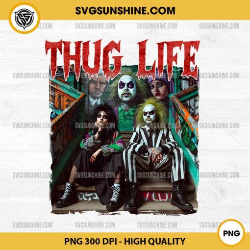 Beetlejuice Thug Life PNG, Horror Thug Life PNG File