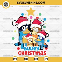 Bluey Christmas SVG, Bluey Family SVG, Christmas SVG