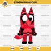 Bluey Cosplay Deadpool SVG PNG Cut File