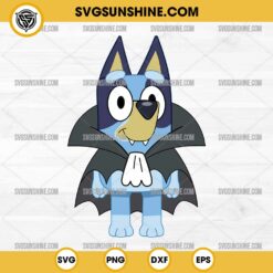 Bluey Dracula Halloween SVG PNG File