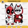 Muffin Deadpool SVG, Deadpool Muffin Bluey SVG, Deadpool Cartoon SVG Marvel Comics SVG