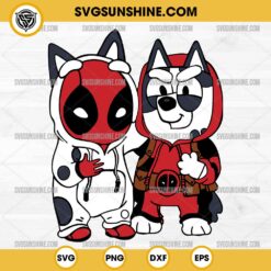 Muffin Deadpool SVG, Deadpool Muffin Bluey SVG, Deadpool Cartoon SVG Marvel Comics SVG