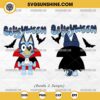 Bundle Blueyween SVG, Bluey Halloween SVG, Vampire Bluey Bat SVG