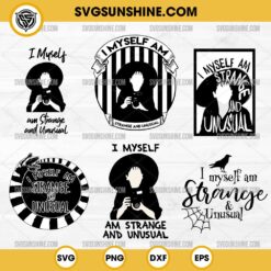 Bundle I Myself Am Strange And Unusual SVG, Lydia Deetz SVG, Sandworm SVG, Beetlejuice SVG Bundle