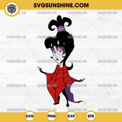 Chibi Lydia Deetz SVG, Lydia Deetz Beetlejuice SVG PNG Silhouette Clipart