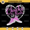 Chucks & Pearls SVG, Pearl Heart SVG, Chucks And Pearls SVG