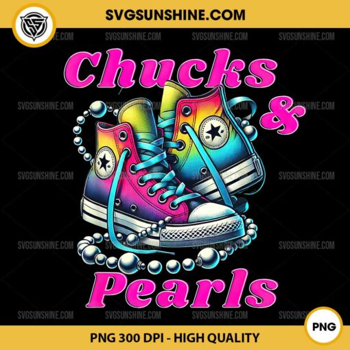 Chucks And Pearls 2024 PNG, Kamala Harris Converse Sneakers PNG