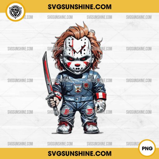 Chucky Jason Voorhees Mask PNG Sublimation