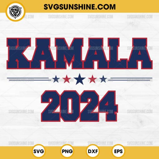 Cricut Kamala 2024 SVG PNG, Kamala Harris 2024 SVG Silhouette