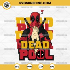 Deadpool Unicorn Love Heart SVG PNG DXF EPS