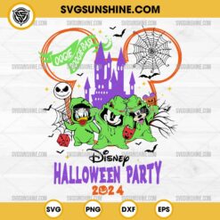 Disney Halloween Party 2024 SVG, Oogie Boogie Mickey Mouse SVG, Nightmare Before Christmas SVG