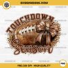 Football Touchdown Season PNG, Coquette Football Bows PNG