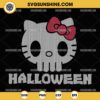 Halloween Hello Kitty Punisher Skull SVG, Hello Kitty Halloween Ugly Christmas Sweater SVG