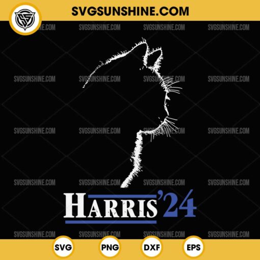 Harris 2024 for President SVG, Cat For Kamala Harris 2024 SVG