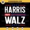 Harris Walz 2024 SVG, Harris For President 2024 SVG, Kamala Harris Tim Walz SVG