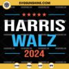 Silhouette Harris Walz 2024 SVG, Kamala Harris And Tim Walz SVG Cricut