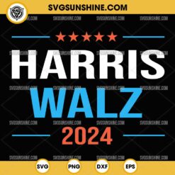 Silhouette Harris Walz 2024 SVG, Kamala Harris And Tim Walz SVG Cricut