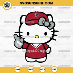 Hello Kitty #1 Atlanta Falcons Football SVG PNG DXF EPS Cut Files