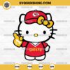 Hello Kitty #1 Kansas City Chiefs Football SVG PNG DXF EPS Cut Files