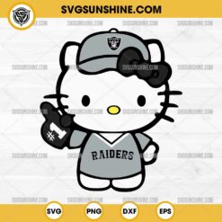 Hello Kitty #1 Las Vegas Raiders Football SVG PNG DXF EPS Cut Files