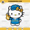 Hello Kitty #1 Los Angeles Chargers Football SVG PNG DXF EPS Cut Files