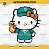 Hello Kitty #1 Miami Dolphins Football SVG PNG DXF EPS Cut Files