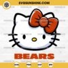 Hello Kitty Head Chicago Bears Football SVG PNG DXF EPS Cut Files