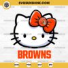 Hello Kitty Head Cleveland Browns Football SVG PNG DXF EPS Cut Files