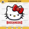 Hello Kitty Head Tampa Bay Buccaneers Football SVG PNG DXF EPS Cut Files