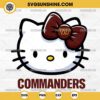 Hello Kitty Head Washington Commanders Football SVG PNG DXF EPS Cut Files