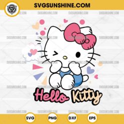 Hello Kitty Love Heart SVG PNG DXF EPS