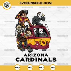 Horror Characters Arizona Cardinals SVG, NFL Football Halloween SVG