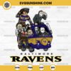 Horror Characters Baltimore Ravens SVG, NFL Football Halloween SVG