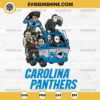 Horror Characters Carolina Panthers SVG, NFL Football Halloween SVG