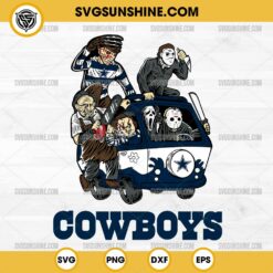 Horror Characters Dallas Cowboys SVG, NFL Football Halloween SVG