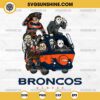 Horror Characters Denver Broncos SVG, NFL Football Halloween SVG