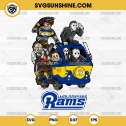 Horror Characters Los Angeles Rams SVG, NFL Football Halloween SVG