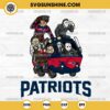 Horror Characters New England Patriots SVG, NFL Football Halloween SVG