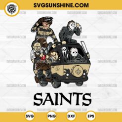 Horror Characters New Orleans Saints SVG, NFL Football Halloween SVG