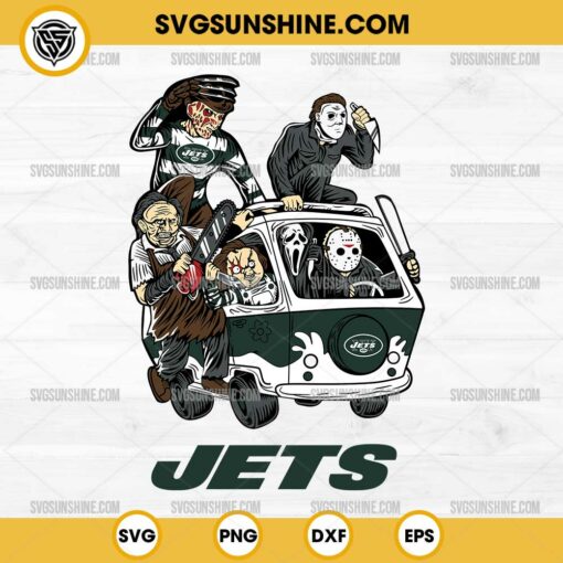 Horror Characters New York Jets SVG, NFL Football Halloween SVG