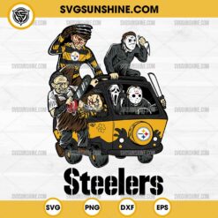 Horror Characters Pittsburgh Steelers SVG, NFL Football Halloween SVG