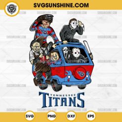 Horror Characters Tennessee Titans SVG, NFL Football Halloween SVG